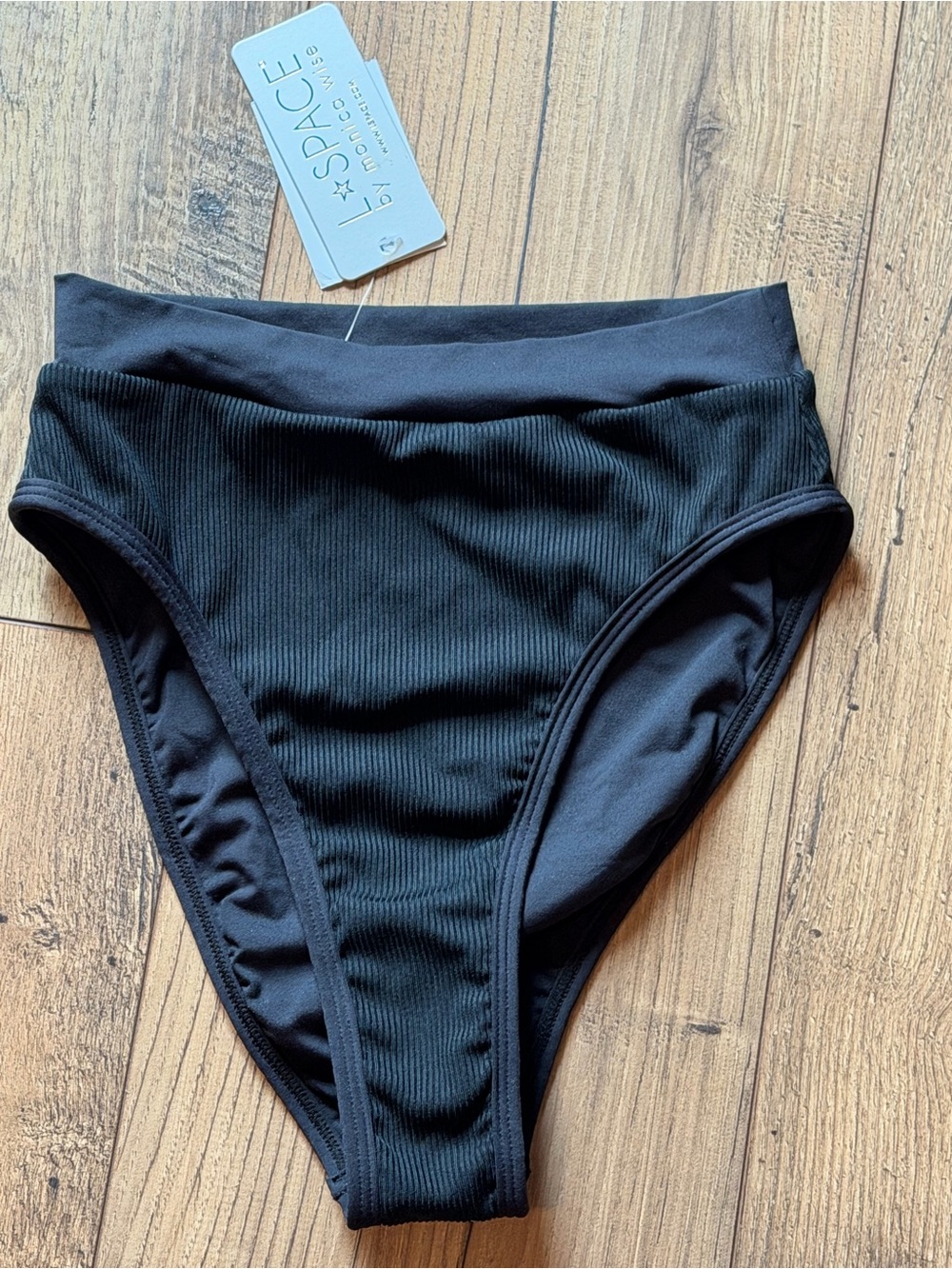 NEW L*Space Frenchie Bitsy Bikini Bottom Black XS NWT